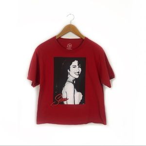 Selena Red Cropped T Shirt Medium